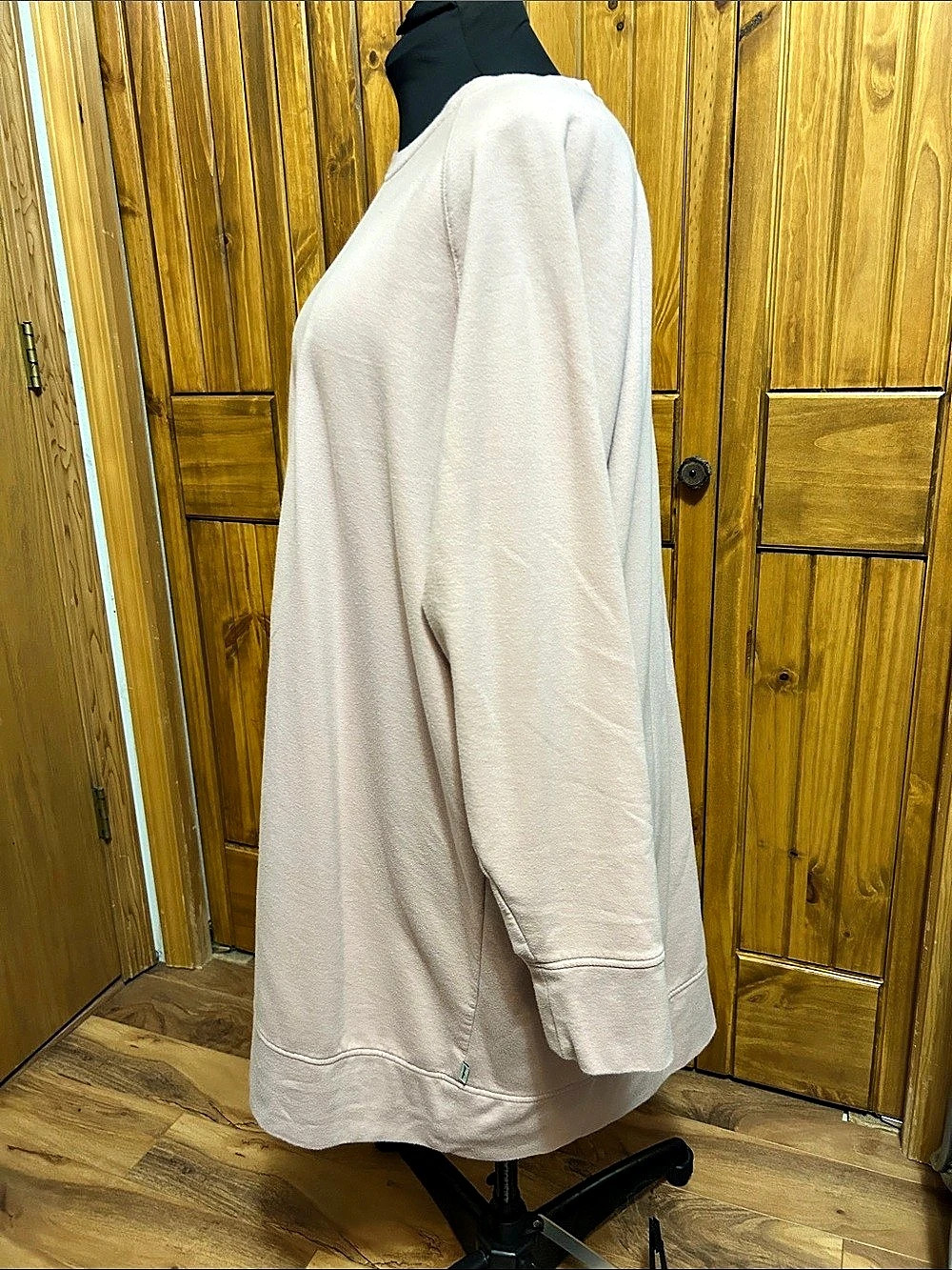 Eddie Bauer Pink  Cozy Camp Long-Sleeve Sweatshirt Dress XL - Picture 4 of 4
